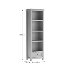 Olney Narrow Bookcase, Stone -Dunelm Shop 30924859 alt09