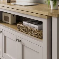 Olney Swivel Desk, Stone -Dunelm Shop 30924869 alt03