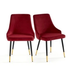 Ariana Set Of 2 Dining Chairs, Velvet -Dunelm Shop 30925022 alt07