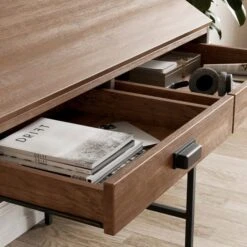 Fulton Draftsman Desk, Pine Effect -Dunelm Shop 30925276 alt02