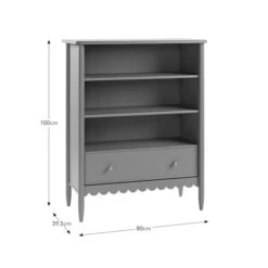 Remi Scalloped Low Bookcase 15 Remi Scalloped Low Bookcase -Dunelm Shop 30925281 alt09