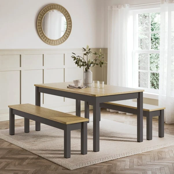 Olney 6 Seater Dining Table And Bench Set 15 Olney 6 Seater Dining Table And Bench Set - Image 13