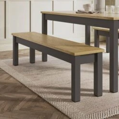 Olney 6 Seater Dining Table And Bench Set 34 Olney 6 Seater Dining Table And Bench Set -Dunelm Shop 30925492 alt02