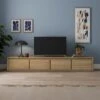 Malik Low Super Wide TV Unit For TVs Up To 85" -Dunelm Shop 30927351