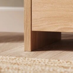 Bennett 2 Drawer Bedside Table, Light Oak -Dunelm Shop 30927464 alt05