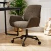 Ginny Boucle Swivel Office Chair -Dunelm Shop 30928669