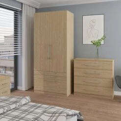 Harmony Foster Double 3 Drawer Wardrobe 38 Harmony Foster Double 3 Drawer Wardrobe -Dunelm Shop 30935417