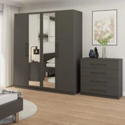 Harmony Foster 4 Door Wardrobe 30 Harmony Foster 4 Door Wardrobe -Dunelm Shop 30935462 alt01