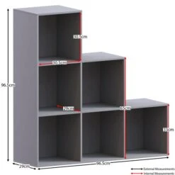 Vida Designs Durham 6 Cube Staircase Storage Unit -Dunelm Shop 30949056 alt01