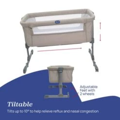 Chicco Next2Me Essential Bedside Crib 35 Chicco Next2Me Essential Bedside Crib -Dunelm Shop 30957438 alt03