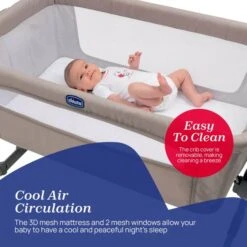 Chicco Next2Me Essential Bedside Crib 37 Chicco Next2Me Essential Bedside Crib -Dunelm Shop 30957438 alt05
