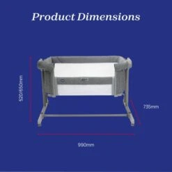 Chicco Next2Me Magic Evo Bedside Crib -Dunelm Shop 30957794 alt09