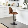 Jayde Adjustable Bar Stool, Faux Leather 1 Jayde Adjustable Bar Stool, Faux Leather -Dunelm Shop 30958645