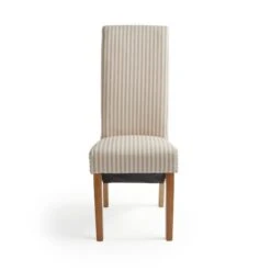 Set Of 2 Chester Linford Stripe Dining Chairs, Fabric -Dunelm Shop 30959446 alt06