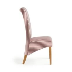 Set Of 2 Chester Linford Stripe Dining Chairs, Fabric -Dunelm Shop 30959454 alt03