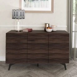 Ashcroft Large Sideboard, Dark Walnut