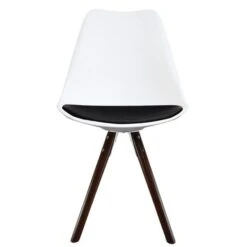 Fusion Living Soho White Plastic Dining Chair With Pyramid Legs 32 Fusion Living Soho White Plastic Dining Chair With Pyramid Legs -Dunelm Shop 30960349 alt02