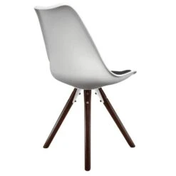 Fusion Living Soho White Plastic Dining Chair With Pyramid Legs 34 Fusion Living Soho White Plastic Dining Chair With Pyramid Legs -Dunelm Shop 30960349 alt04
