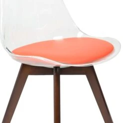 Fusion Living Soho Clear Plastic Dining Chair With Squared Legs -Dunelm Shop 30960381 alt05