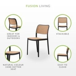 Fusion Living Plastic Cafe Dining Chair -Dunelm Shop 30960509 alt07