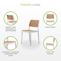 Fusion Living Plastic Cafe Dining Chair -Dunelm Shop 30960510 alt07
