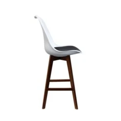 Fusion Living Soho White Plastic Bar Stool -Dunelm Shop 30960580 alt03