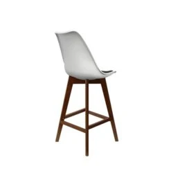 Fusion Living Soho White Plastic Bar Stool -Dunelm Shop 30960580 alt04