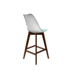 Fusion Living Soho White Plastic Bar Stool -Dunelm Shop 30960581 alt04
