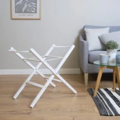 Clair De Lune White Scandi Moses Basket With Folding Stand -Dunelm Shop 30961366 alt04