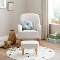Babymore Freya Nursing Chair With Stool -Dunelm Shop 30964205 alt01