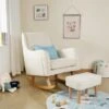 Babymore Ida Boucle Nursing Chair With Stool -Dunelm Shop 30964207