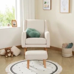 Babymore Ida Nursing Chair With Stool -Dunelm Shop 30964234 alt01