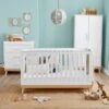 Babymore Mona 3 Piece Nursery Room Set, White 2 Babymore Mona 3 Piece Nursery Room Set, White -Dunelm Shop 30964237