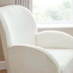 Freya Boucle Nursing Chair With Stool -Dunelm Shop 30964244 alt02