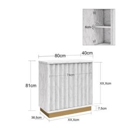 Rene Small Sideboard, Marble -Dunelm Shop 30965215 alt09