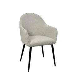 Indus Valley Zen Dining Table With 6 Boucle Stone Chairs -Dunelm Shop 30965905 alt07