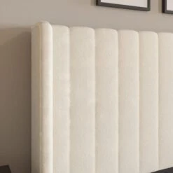 Alara Pleated Teddy Fabric Bed Frame -Dunelm Shop 30968593 alt04