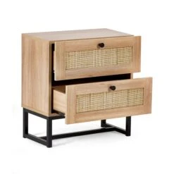Return - Hollis 2 Drawer Bedside Table, Oak 10 Return - Hollis 2 Drawer Bedside Table, Oak -Dunelm Shop 30968717 alt03