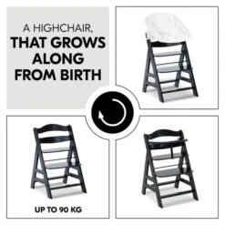 Hauck Alpha Wooden Highchair -Dunelm Shop 30973160 alt03