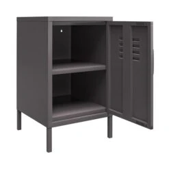 Return - Bradford Metal Locker End Table, Grey -Dunelm Shop 30977125 alt05