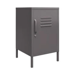 Return - Bradford Metal Locker End Table, Grey -Dunelm Shop 30977125 alt06