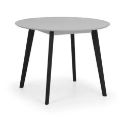 Return - Casa 4 Seater Round Dining Table, Grey And Black -Dunelm Shop 30977139 alt01
