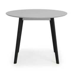 Return - Casa 4 Seater Round Dining Table, Grey And Black -Dunelm Shop 30977139 alt02
