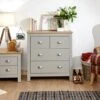 Return - Lancaster 4 Drawer Chest, Grey -Dunelm Shop 30978255