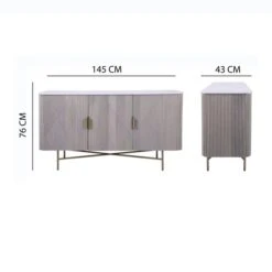 Indus Valley Cleo 3 Door Sideboard -Dunelm Shop 30982741 alt09