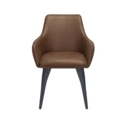 Indus Valley Logan 6 Seater Dining Table With 6 Faux Leather Chairs -Dunelm Shop 30985759 alt05