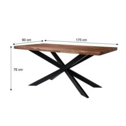 Indus Valley Logan 6 Seater Dining Table With 6 Faux Leather Chairs -Dunelm Shop 30985759 alt08