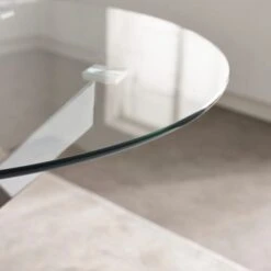 Anderson 4 Seater Round Glass Dining Table -Dunelm Shop 30987566 alt02