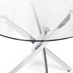 Anderson 4 Seater Round Glass Dining Table -Dunelm Shop 30987566 alt06