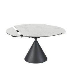 Indus Valley Camden 4-6 Seater Extendable Dining Table With 4 Simba Taupe Chairs -Dunelm Shop 30988210 alt02